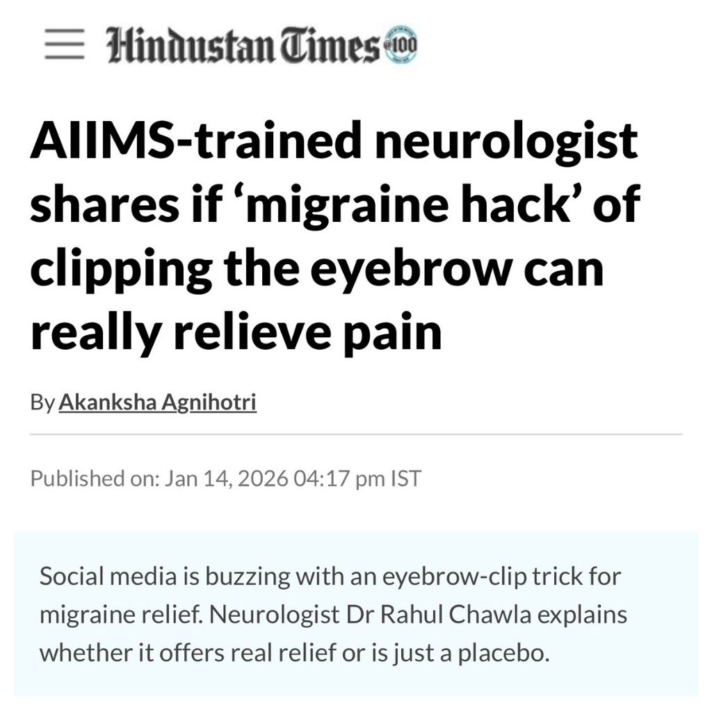 AIIMS-trained neurologist shares if ‘migraine hack’ of clipping the eyebrow can really relieve pain